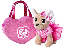 Собачка Simba Chi Chi Love Рожеве серце із сумочкою 20 см (5890055)