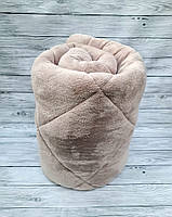 Ковдра зимова 195х215 Wellsoft AKN наповнювач/силікон чохол бавовна/мікрофібра тепла Туреччина бежевий колір