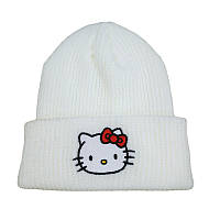Белая шапка Hello Kitty женская, аниме, для девочки /FS-2218