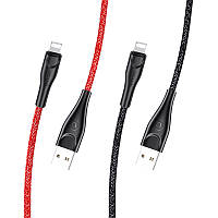 Дата кабель Usams US-SJ391 U41 Lightning Braided Data and Charging Cable 1m MAS