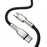 Дата кабель Baseus Cafule Series Metal Type-C to Type-C 100W (1m) (CATJK-C), фото 3