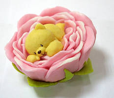 Ведмедик у квітці 3D