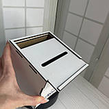 Іменна колілка скарбничка копілка з кольоровим принтом (будь-який малюнок/ім'я) розмір куб 12,5 см, фото 3