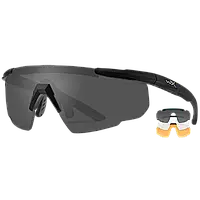 Wiley X SABER ADVANCED Сірі/Прозорі/Помаранчеві лінзи Захисні балістичні окуляри