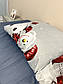 Євро комплект з сатину "Новорічний 3" (Простирадло - 200х220см), фото 5