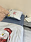 Євро комплект з сатину "Новорічний 3" (Простирадло - 200х220см), фото 6
