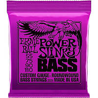 Струны для бас-гитары Ernie Ball 2831 Power Slinky Bass Nickel Wound 55 110 GB, код: 6555407