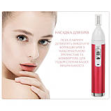 Жіноча бритва/тример 5в1 для тіла, обличчя, брів, носа електрична з акумулятором KROAYA XD-3011 рожевий, фото 7