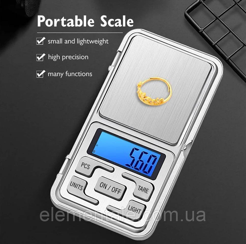 Маленькі електронні кишенькові ваги Pocket scale ювелірні для зважування золота