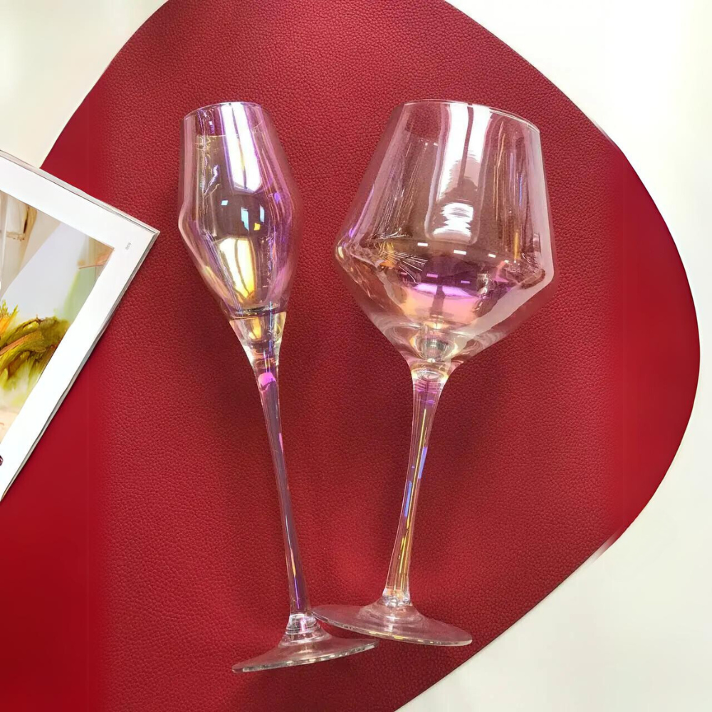 Великі келихи для червоного вина 660 мл хамелеон Фарба сучасні стильні оригінальний посуд на подарунок