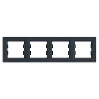 Schneider Electric EPH5800471 Asfora Рамка 4 поста антрацит горизонтальна