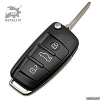 Викидний ключ корпус A6 C6 Audi 3 кнопки hu66 8X0837220F
