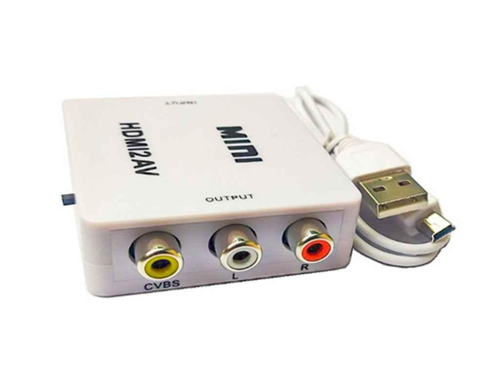 Перехідник з HDMI на AV RCA тюльпанах. HDMI2AV 70786557 ТМ Китай BP, фото 1