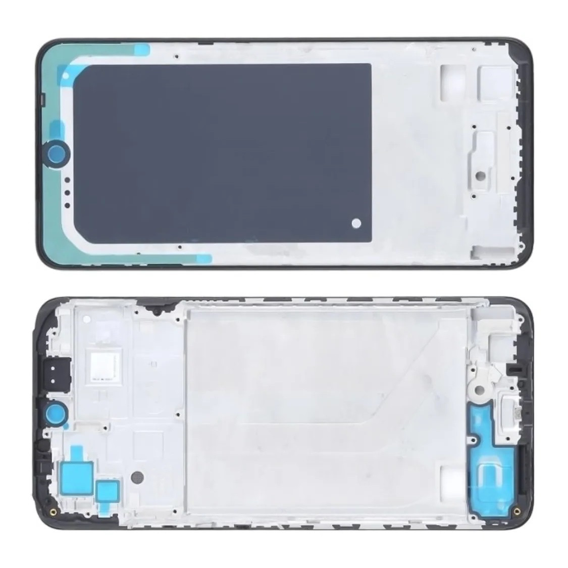 Рамка кріплення дисплея для телефону Xiaomi Redmi Note 10 (4G) чорна