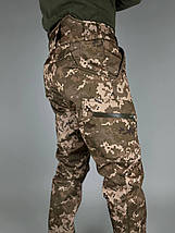 Чоловічі демісезонні штани софтшелл,Штани ULTIMATUM Soft Shell Піксель,тактичні армійські штани soft shell, фото 3