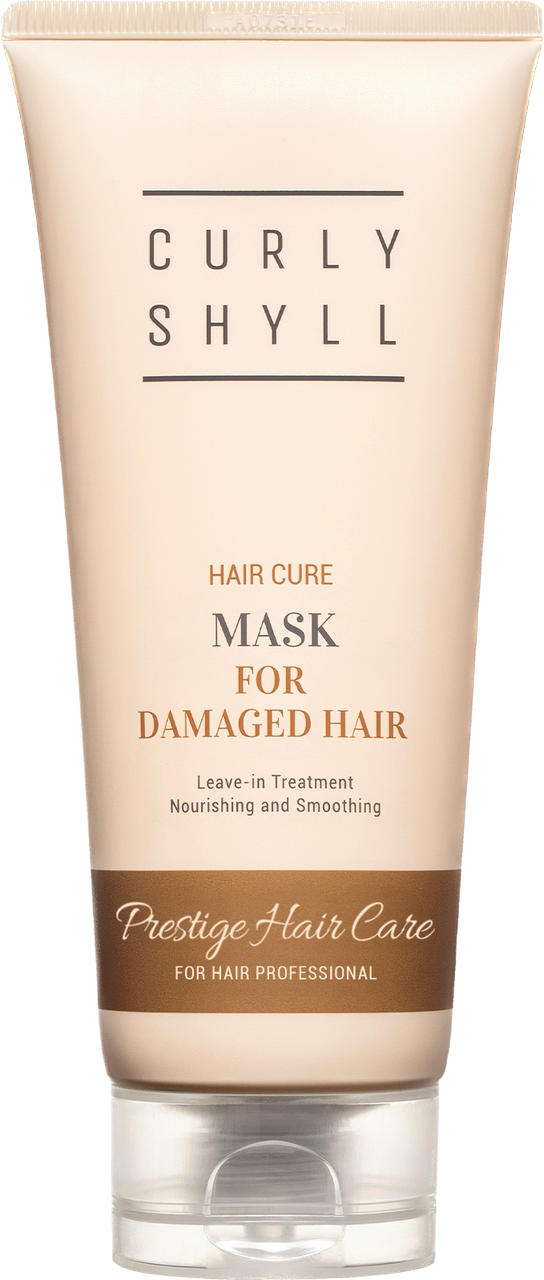 Термозахисна маска Curly Shyll Hair Cure Mask 100 мл незмивна відновлювальна для пошкодженого волосся