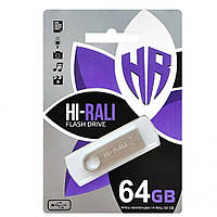 Накопитель USB Flash Drive Hi-Rali Shuttle 64gb Цвет Стальной