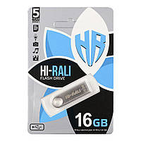 Накопитель USB Flash Drive Hi-Rali Shuttle 16gb Цвет Стальной