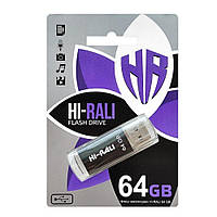 Накопитель USB Flash Drive Hi-Rali Rocket 64gb Цвет Чёрный