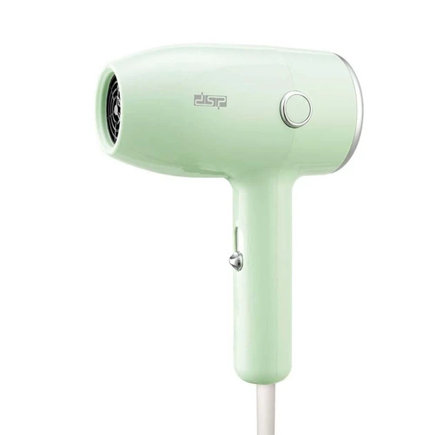 Фен для укладання волосся компактний дорожній DSP 30312 зелений, фото 1