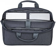 Сумка для ноутбука 15.6" RivaCase Prater 7532 темно-сіра, фото 5