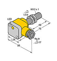 Индуктивный датчик M12, Sn=3mm, 10...30VDC, BI3U-EG12SK-AP6X TURCK