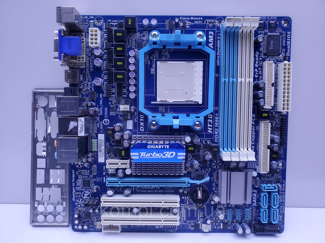 Материнська плата sAM3 Gigabyte GA-MA78LMT-US2H (Soket AM3,DDR3,HDMI,б/в)