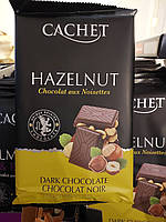 Cachet черный 54% какао с фундуком