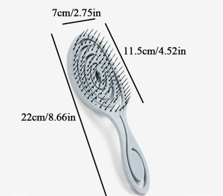 Щітка для волосся продувна "Cecilia", блакітна, фото 1