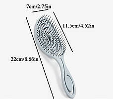 Щітка для волосся продувна "Cecilia", блакітна