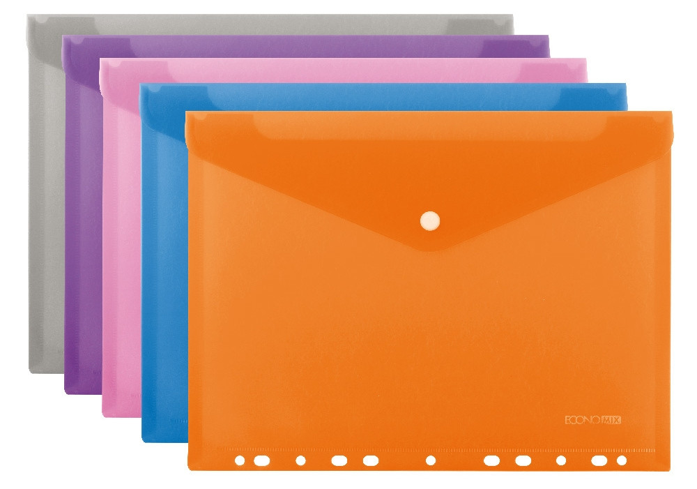 Папка-конверт А4 на кнопці з перфорацією, фото 1