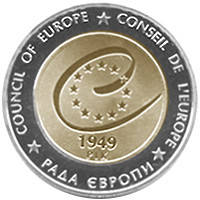 Монета "60 років Раді Європи" 2009 5 грн