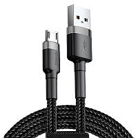 Кабель для заряджання телефону (планшета) Baseus Cafule MicroUSB (CAMKLF-CG1) Black 2m