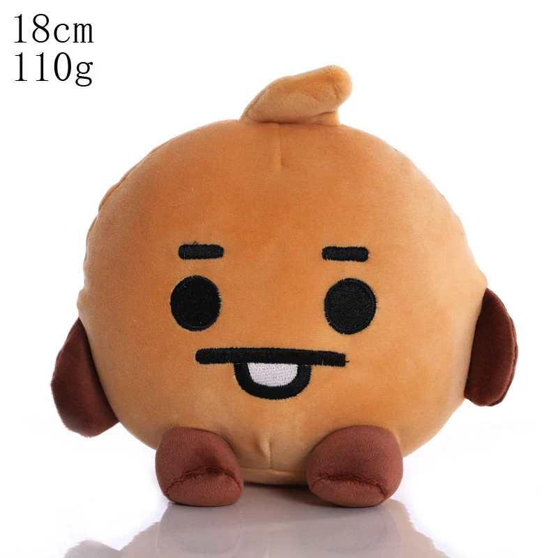 Мягкая игрушка Печенька Шуки Shooky Шуги Suga BT21 талисман из BTS 18 см - фото 1 - id-p2012642300