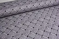 Ткань для обивки мебели для штор скатертей салфеток Турция Принт плетение под ротанг серый