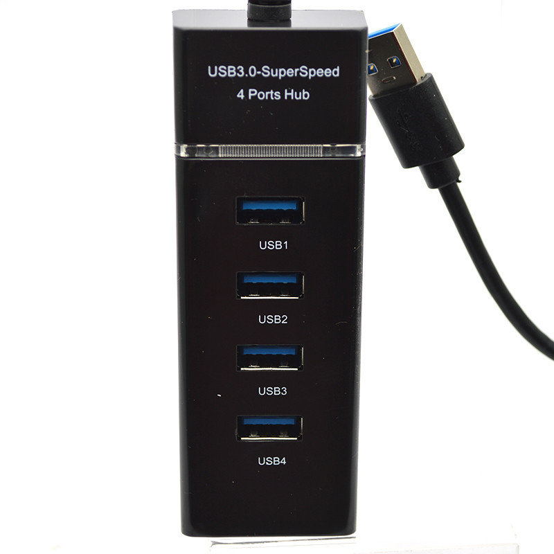 USB HUB (хаб) 4 Port 2.0 Black, фото 3