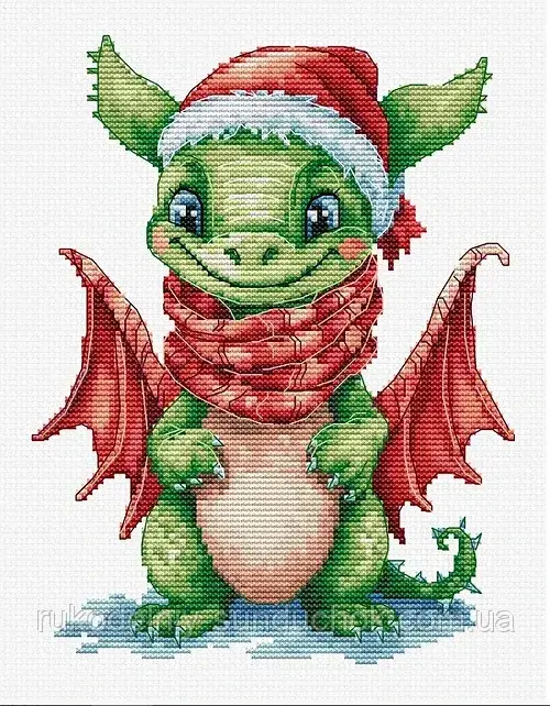 Набір для вишивання хрестиком "Luca-s" B1406 Щасливий дракон, фото 1