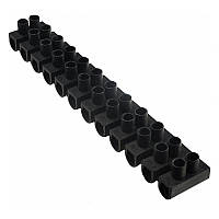 Клемна колодка 12 пар АСКО-УКРЕМ тип W(U) поліетилен 16 мм2 / 30А чорна (A0130040024)