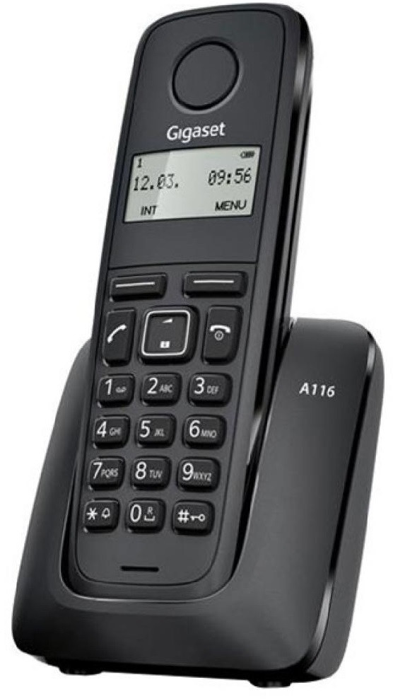 Gigaset Радіотелефон DECT A116 Black  Baumar - Я Люблю Це