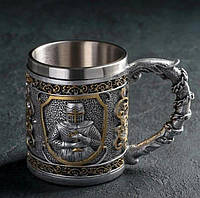 Кружка Рыцарь в доспехах, подарочная чашка воина 400 мл