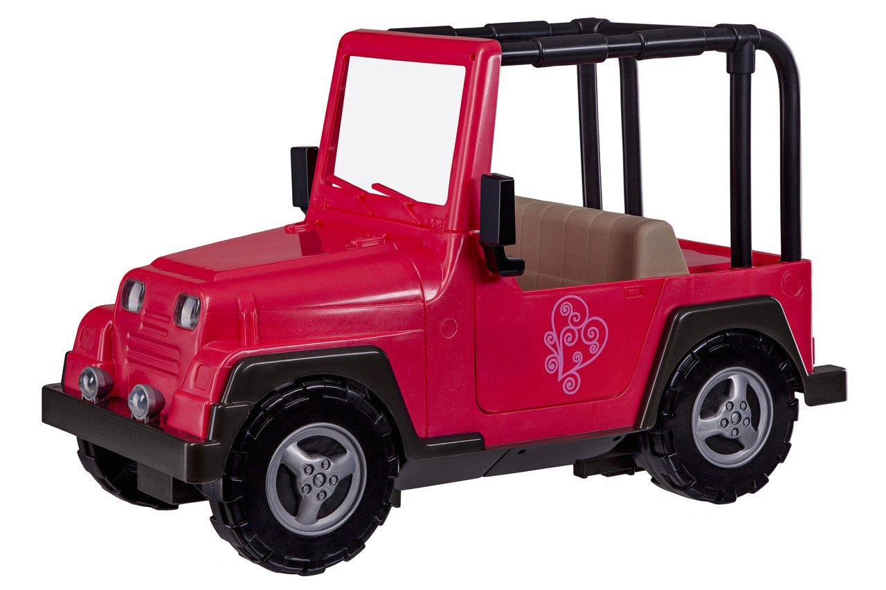 Our Generation Транспорт для ляльок - Рожевий джип з чорною рамкою  Baumar - Я Люблю Це