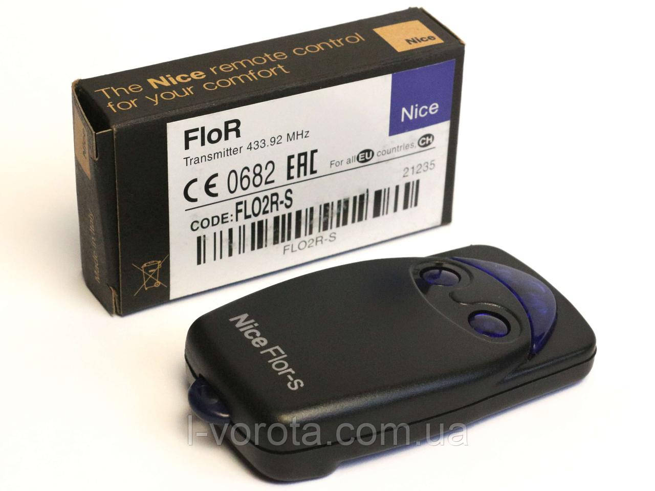 Nice FLO2R-S пульт 2-канальний, динамічний код, 433,92 MHz