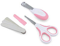 Nuvita Набір по догляду за дитиною 0м+ Рожевий Безпечні ножиці з акс. NV1138COOLPINK  Baumar - Я Люблю Це