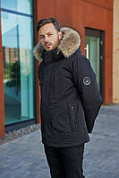 Зимняя мужская куртка аляска Black Vinyl C23-2269M2 Черный, 52