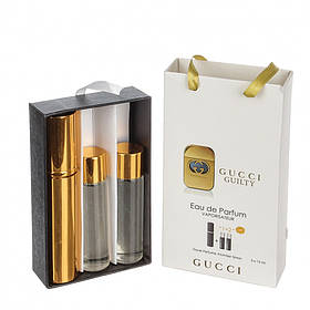 Міні парфумерія Gucci Guilty (Гуччі Гилти) з феромонами + 2 запаски, 3x15 мл.