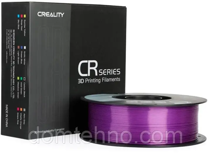 PLA-пластик Creality Filament для 3D принтера шовковий блиск 1.75 мм 1 кг Фіолетовий 3301120005