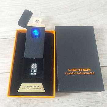 Запальничка електроімпульсна USB сенсорна запальничка з зарядкою Чорний (KG-11456)