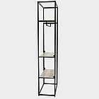 Стійка "Одіссей" 2400х600х450мм, комплект №3. Рейл вішало для одягу, стелаж поличковий з вішалками та полицями, фото 2