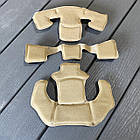 Протиударні подушки для шолома каски Фаст, Міч (FAST, Mich) - TAN, фото 2