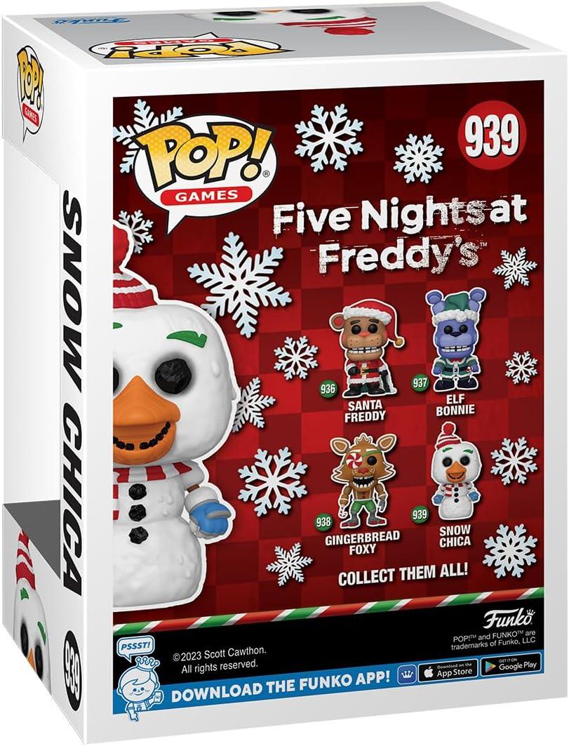 Фигурки 5 ночей с Фредди Funko Pop Five Nights at Freddy's Holiday - Snow Chica - фото 3 - id-p2012715819